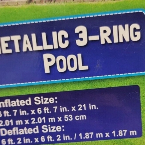 Blue Inflatable Kids Pool - Picture 4 of 4